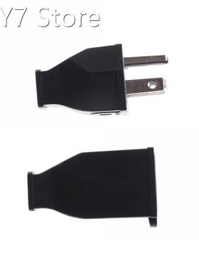 Black 3 Pin Male Female Power Cord Connector US Plug Convert