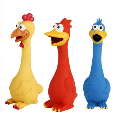 Squeaky Toy for Dog Screaming Chicken Toy Pets Duck Shape So