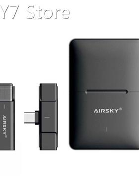 Wireless Clip Lavalier Microphone Vlog Live Portable Audio V