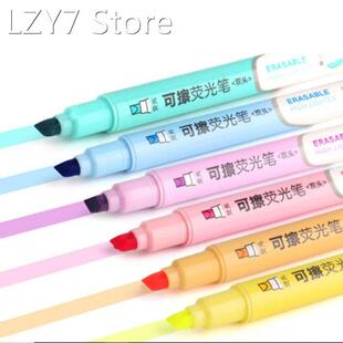Highlighter Pen 6pcs Double Head Erasable Highlighter Pen Ma
