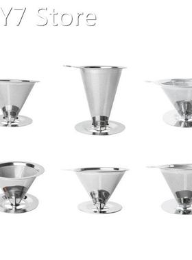 Reusable Coffee Filter Stainless Steel Cone Coffee Filter Ba