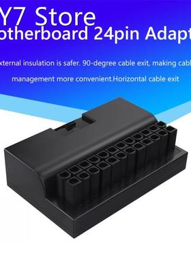 ATX 24 Pin to 90 Degree Power Plug Adapter Mainboard Motherb