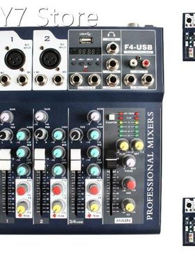 Audio Mixer,Portable Sound System Mic Line Audio Mixer Conso