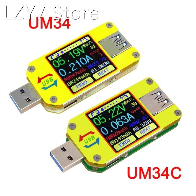 UM34 UM34C for APP USB 3.0 Type-C Test Voltmeter Ammeter Bat 农用物资 助剂 原图主图