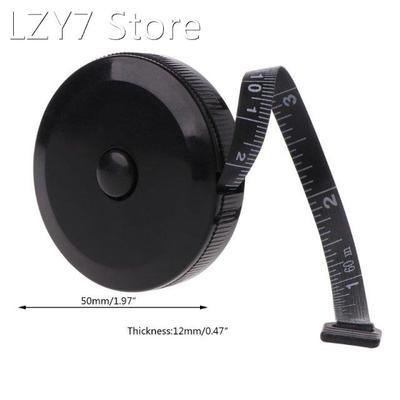 875A 1.5m/60inch Black Tape Measures Dual Sided Retractable
