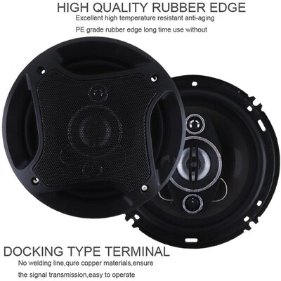 2pcs Universal 6.5 Inch 12 V 180W 3 Way Car Coaxial Horn Aut