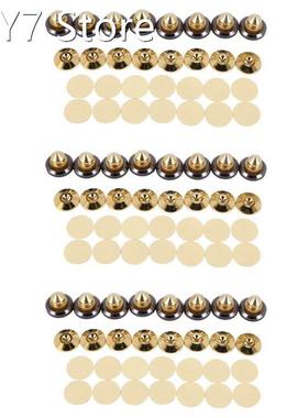 24 Set Golden-Plated Speaker Spikes, Speaker Stands CD Audio