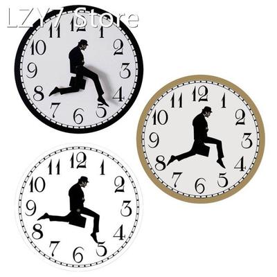 2022 New Businessman Briefcase Wooden Round Wall Clock 12&am