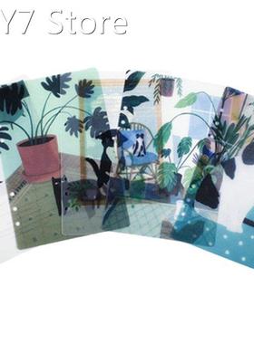 1Set Fresh Clear Style Diary Paper Planner Binders A5 A6 Loo