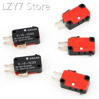 5 Pcs Micro Limit Switch V-15-1C25 Roller Lever Snap Action