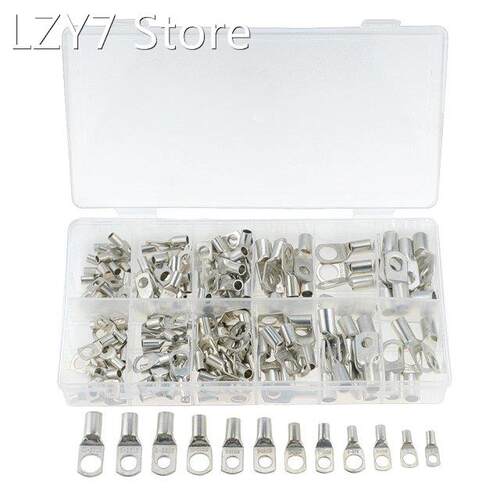 170PCS/BOX Assortment SC Bare Tinned Copper Lug Terminals Ri