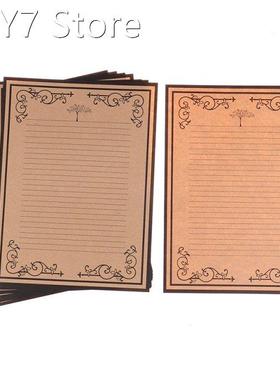 8 Sheets/set Kraft Note pad Vintage Style Writing Paper Lett