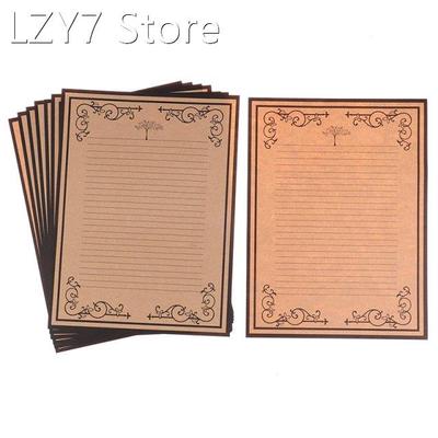 8 Sheets/set Kraft Note pad Vintage Style Writing Paper Lett