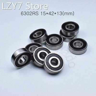 10pcs 6302RS 15*42*13(mm) chrome steel rubber Sealed High