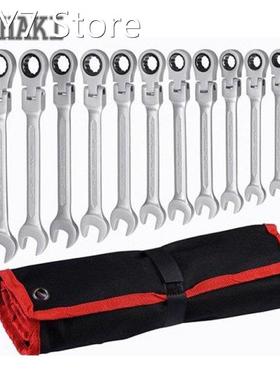 Key Wrench Spanner Set 7/12pcs Ratchet Wrench Set Hand Tool