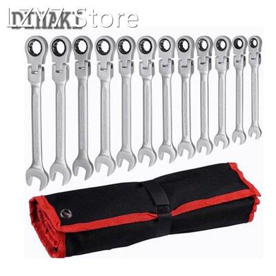 Key Wrench Spanner Set 7/12pcs Ratchet Wrench Set Hand Tool