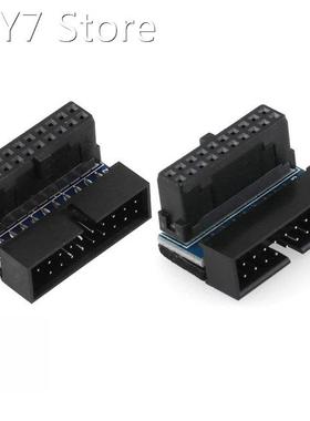 USB 3.0 19pin 20pin Male To Female Extension Adapter 90 Degr