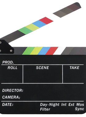 Dry Erase Director's Film Movie Clapboard Cut Action Scene C