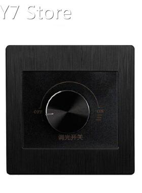 86 Type black Dimmer Switch Panel wall 220v 450W Stepless