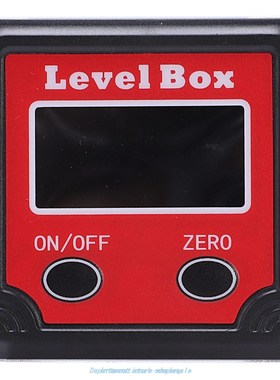 Red Protractor Inclinometer Level Box Angle Finder Bevel Box