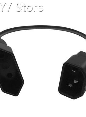 Power Adapter Cord , IEC 320 C14 Male Plug to European CEE 7