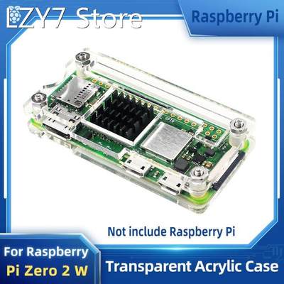 Raspberry Pi Zero 2 W Acrylic Case Clear Transparent Shell O