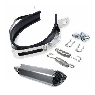 1pc 470mm Motorcycle Exhaust Muffler Pipe Detachable DB Kill