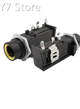 10Pcs/lot 6.35mm Mono Female Socket PCB Panel Mount Micropho