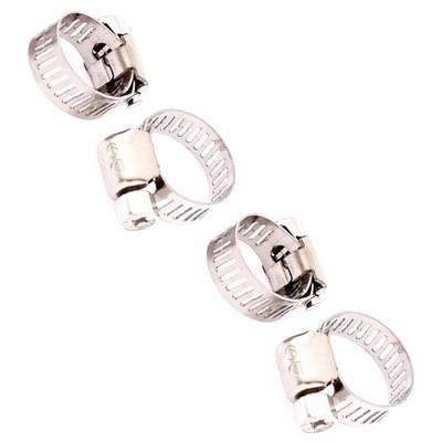 5Pcs Adjustable Hose Clamp Fuel Line Worm Clip for 9mm-16mm