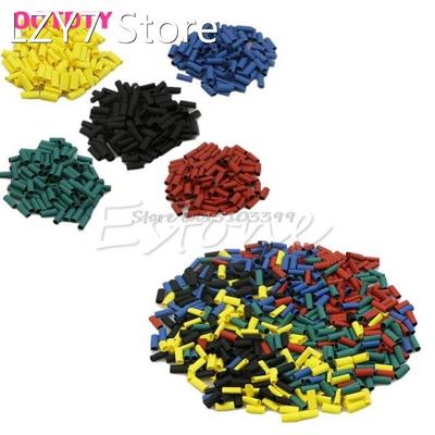 500Pcs Heat Shrink Wire Wrap Sleeve Car Electrical Cable Tub