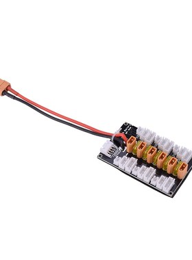 1S 3S XT30 Plug Lipo Battery Parallel Charging Board with 6