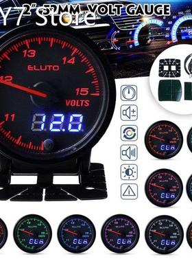 Eluto 2'' 52mm Universal Voltage Meter 10 Co
