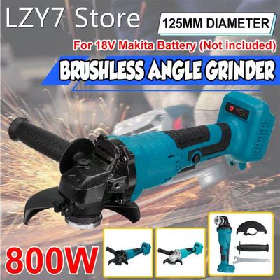 125mm 800W Electric Angle Grinder Machine Brushless Cordless