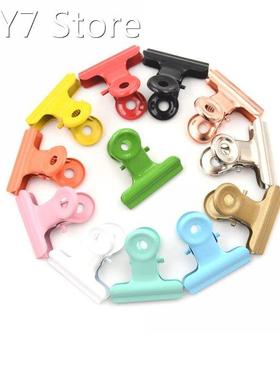 5pcs / lot Cute Metal Binder Clips Folder Notes School Offic