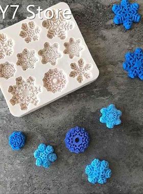 3D christmas decorations snowflake Lace chocolate Party DIY