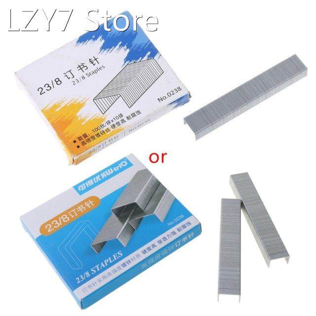 1000pcs/box heavy duty 23/8 metal staples for stapler office