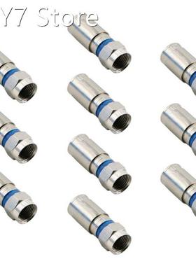 Compression RG6 F Connector Coax Coaxial Adapter Plug For Sa