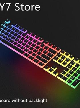 1Set Double Shot PBT Keycap 104 Keys Pudding Backlight Keyca