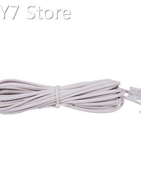 6P2C RJ11 Male to Male Plug Telephone Line Cable Wire 5M