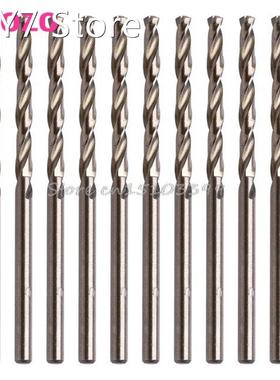10Pcs/Set 3mm M35 Triangle Shank HSS-Co Cobalt Twist Drill S