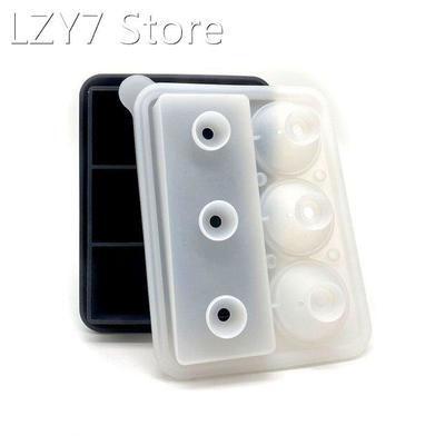 6 Cell Ice Ball Mold Silicone Ice Cube Trays Whiskey Ice Bal