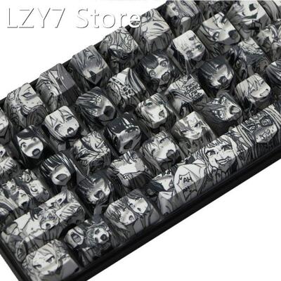 PBT 71 key Ahegao Keycap Dye Sublimation OEM Profile Japanes