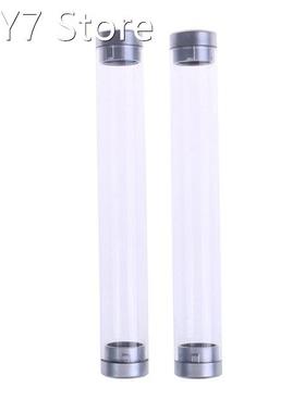 1pcs Transparent Cylinder Case Pen Storage Box Stationery Or