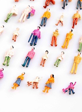 Mini 100pcs HO Scale 1100 Painted Model People Free Shippin