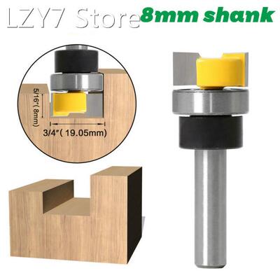 1PC Template Trim Hinge Mortising Router Bit - 8mm Shank Woo