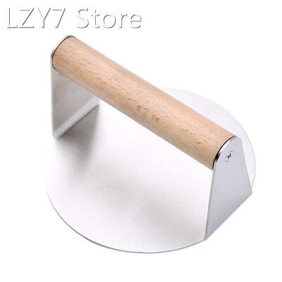 Stainless Steel Burger Press Heavy Duty Grill Press with Woo