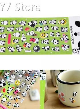 1Pc Sticky Cute Panda 3D Bubble Sticker Decoration Decal DIY