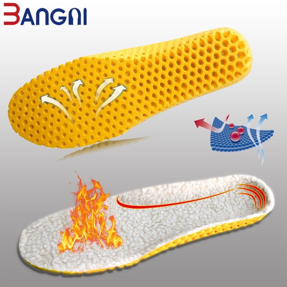 3angni keep warm heated insole cashmere thermal insoles thic