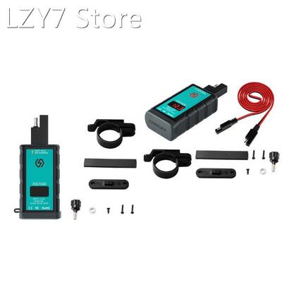 Plastic Motorcycle Charger SAE Dual USB Charger with Voltmet