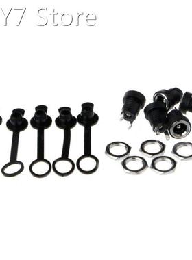 For 5Pcs/Set DC-022B Power Supply Jack Socket Female Panel M
